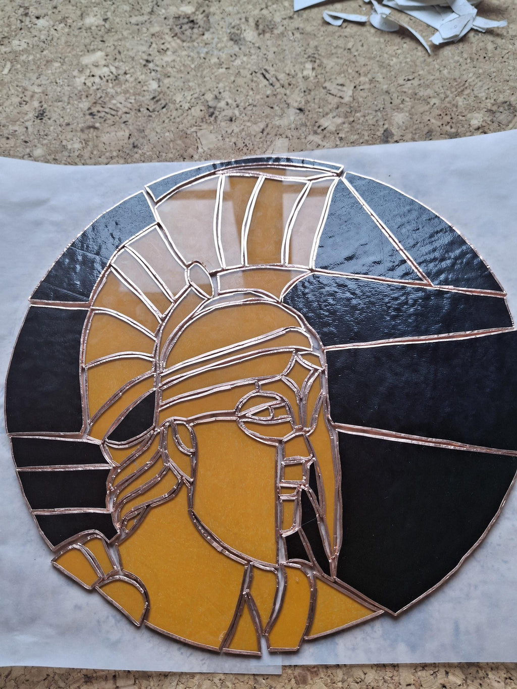 Achilles Stained glass - Greek mythology stained glass - The song of Achilles art