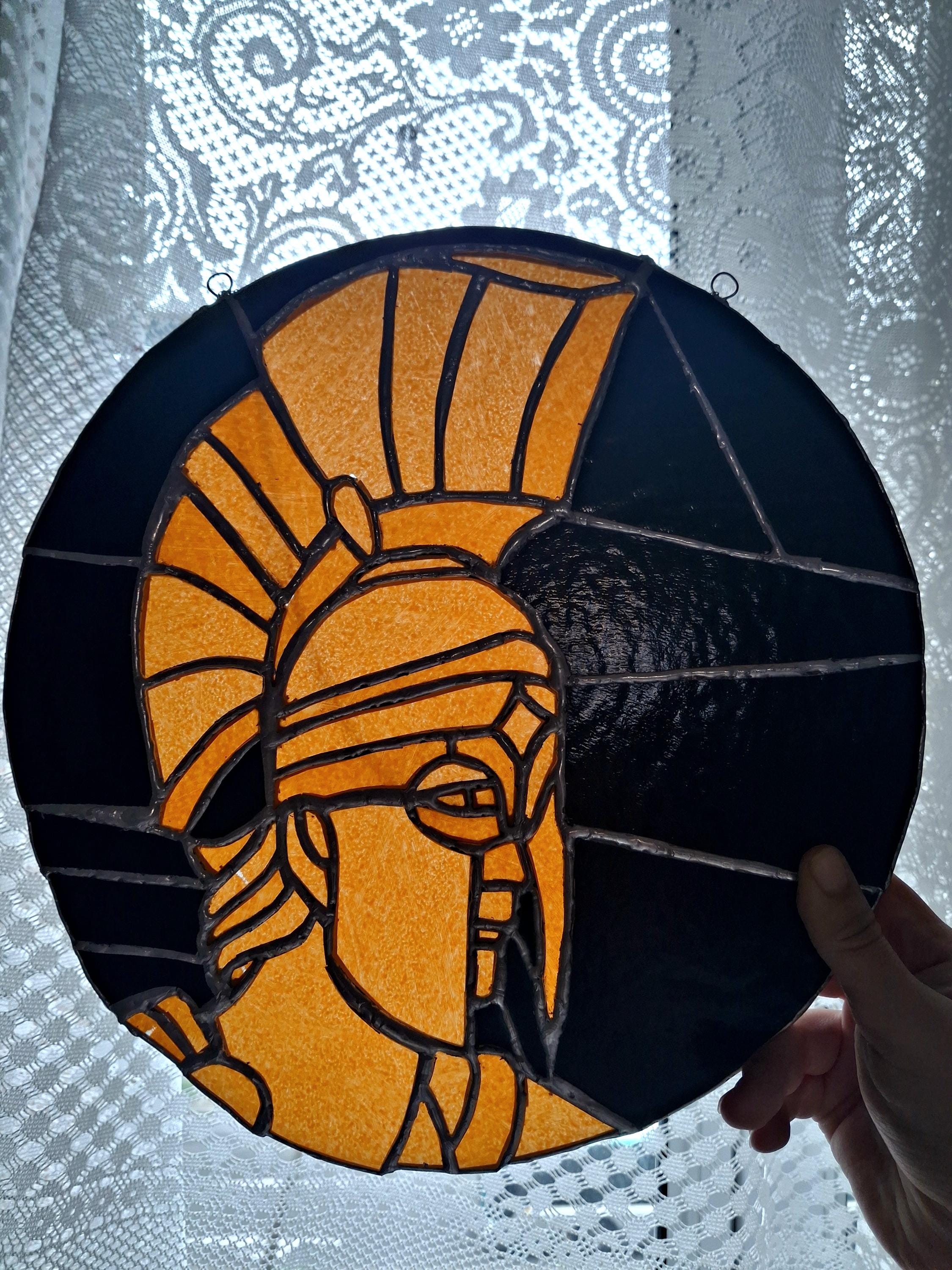 Achilles Stained glass - Greek mythology stained glass - The song of Achilles art