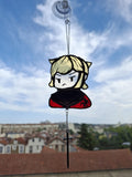 BBC Merlin - vitrail Arthur Pendragon - attrape-soleil fait main