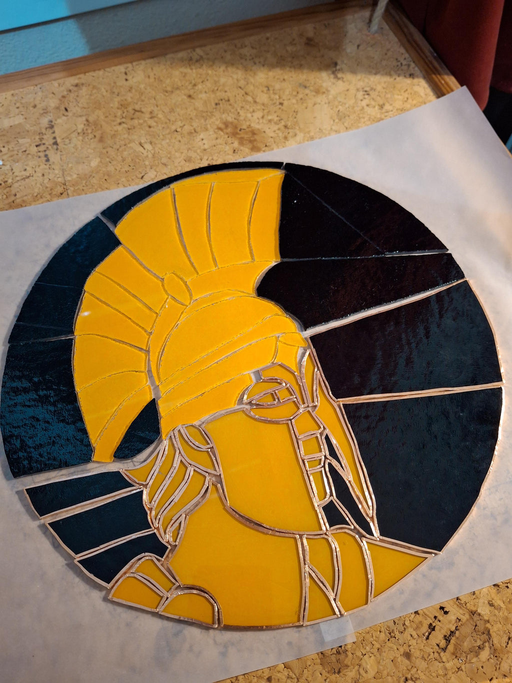 Achilles Stained glass - Greek mythology stained glass - The song of Achilles art
