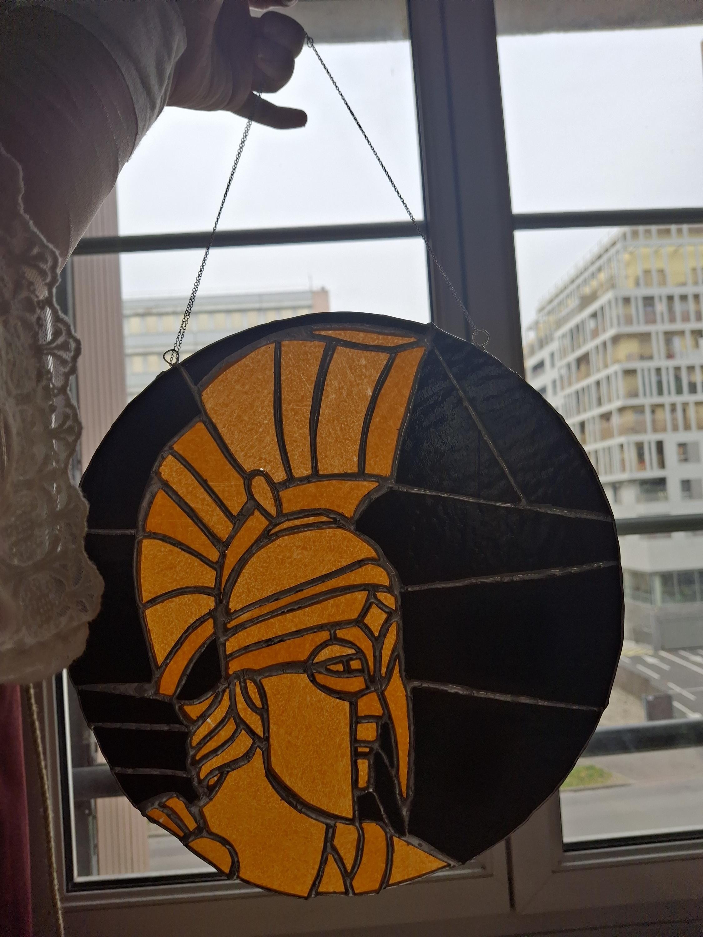 Achilles Stained glass - Greek mythology stained glass - The song of Achilles art