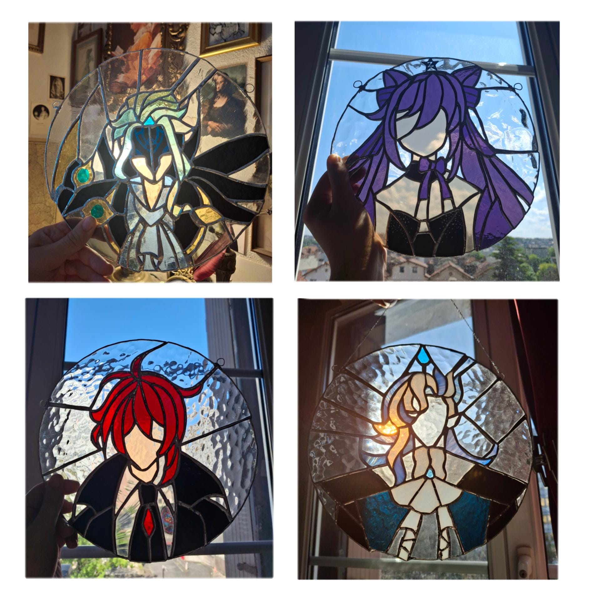 Commande de vitrail Genshin impact - Honkai star rail - Fan art Genshin impact - Vitrail