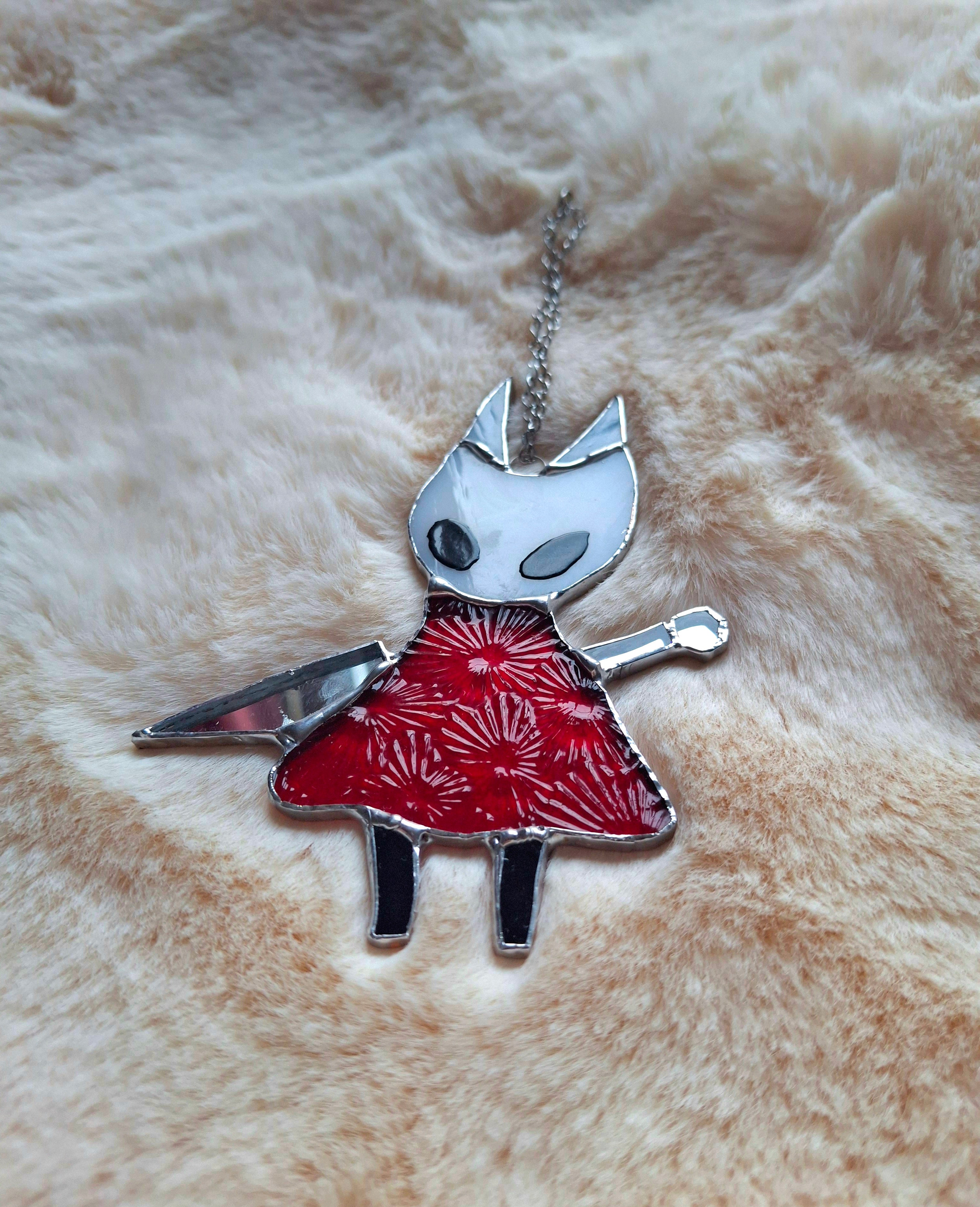Hollow knight Silksong Hornet mini stained glass - sun catcher