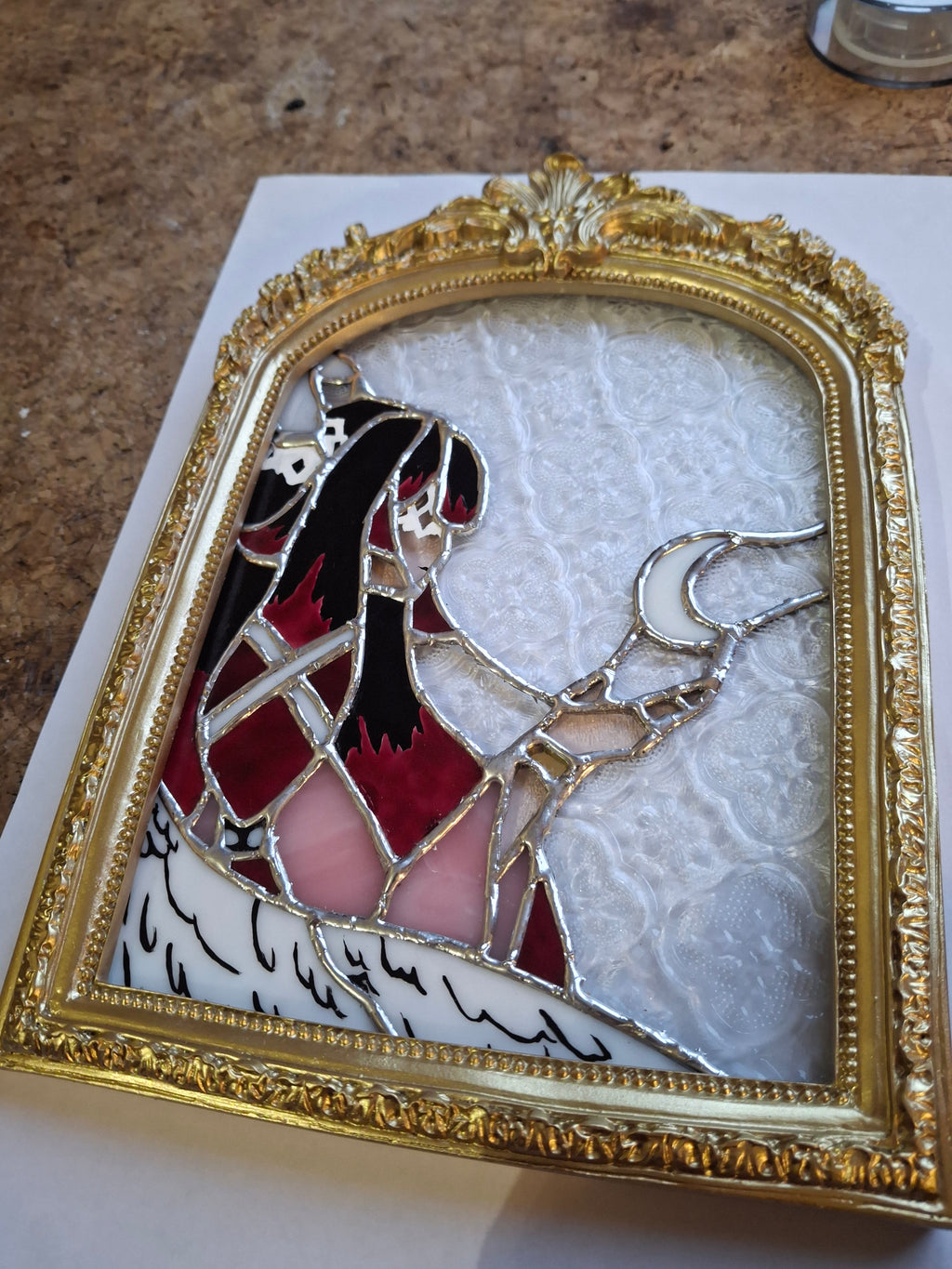 Columbina stained glass