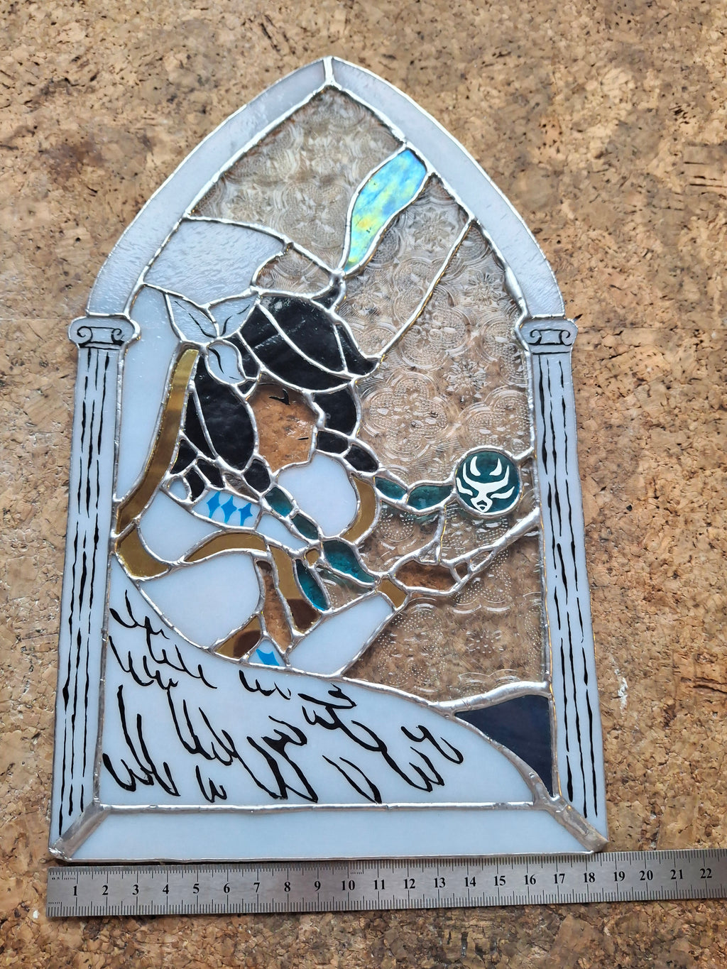 Genshin Impact Barbatos Venti stained glass