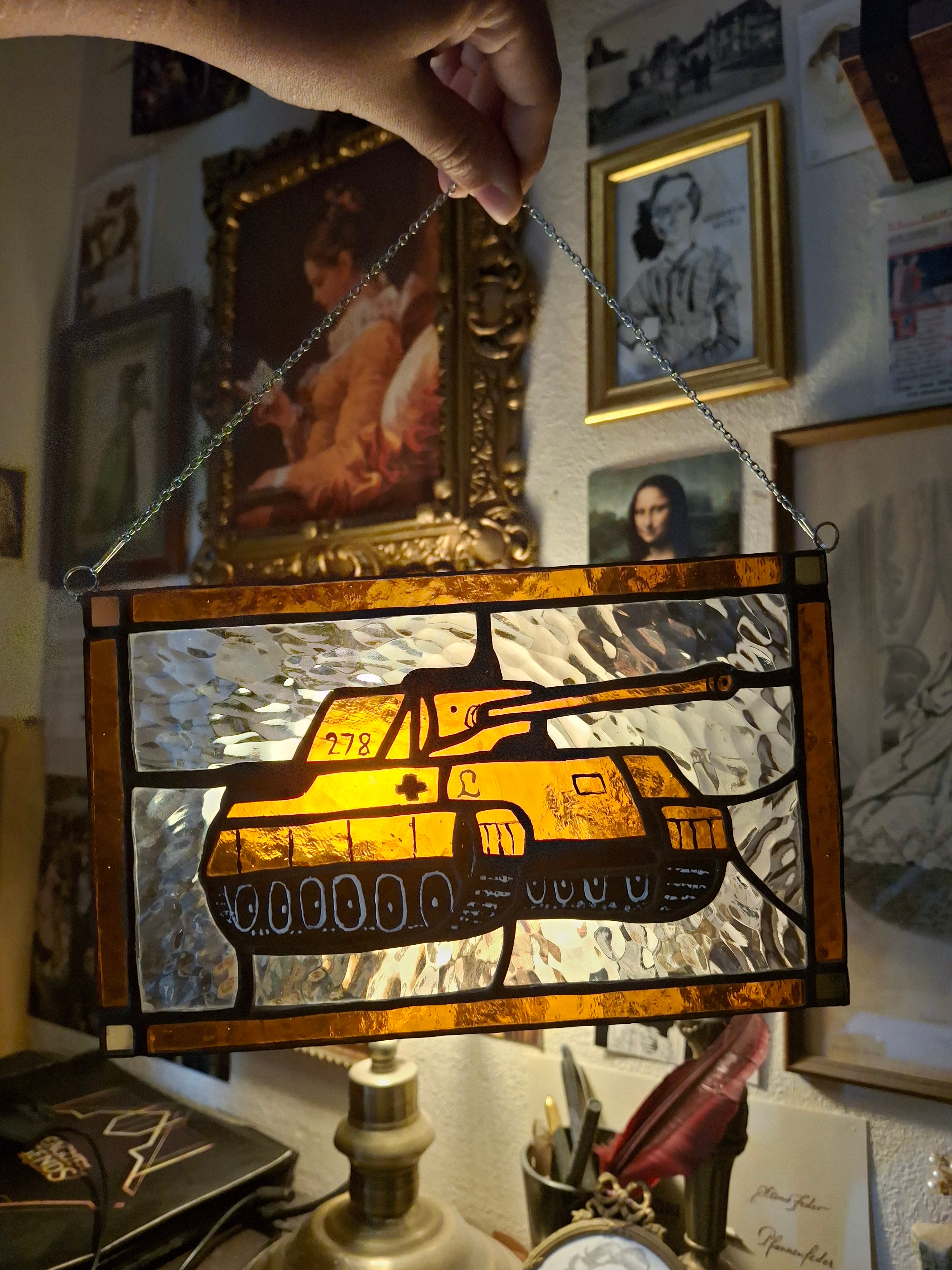 Military stained glass comissions! Tanks / aricraft / ships