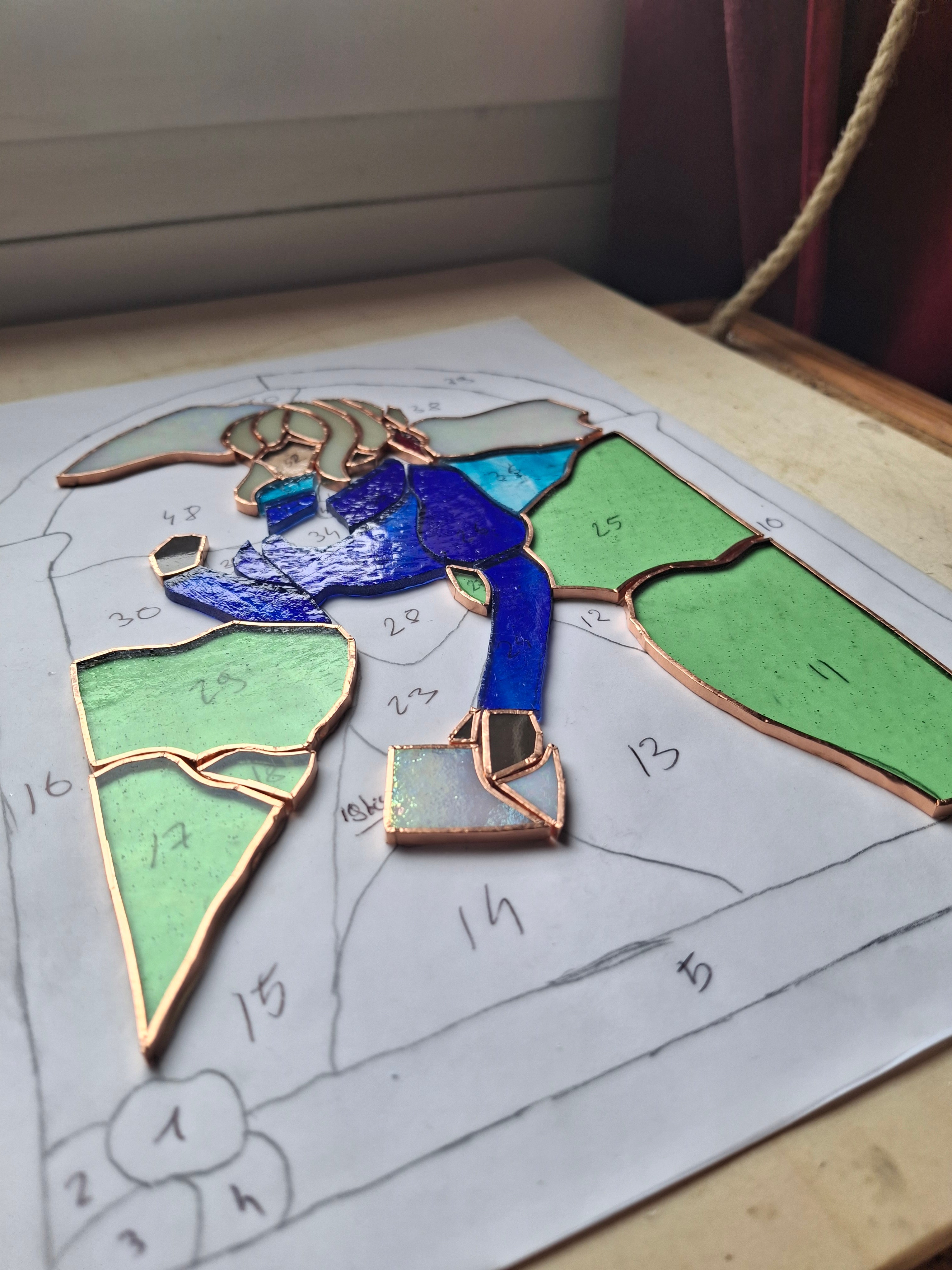 Violet evergarden Stained glass artwork - Sun catcher