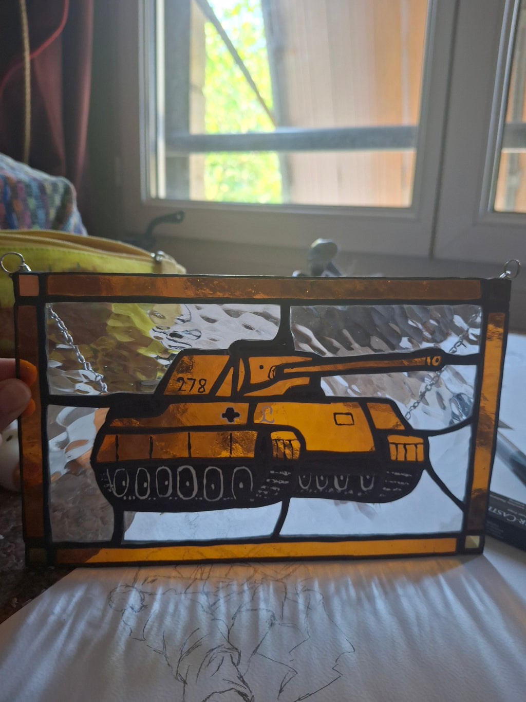 Military stained glass comissions! Tanks / aricraft / ships
