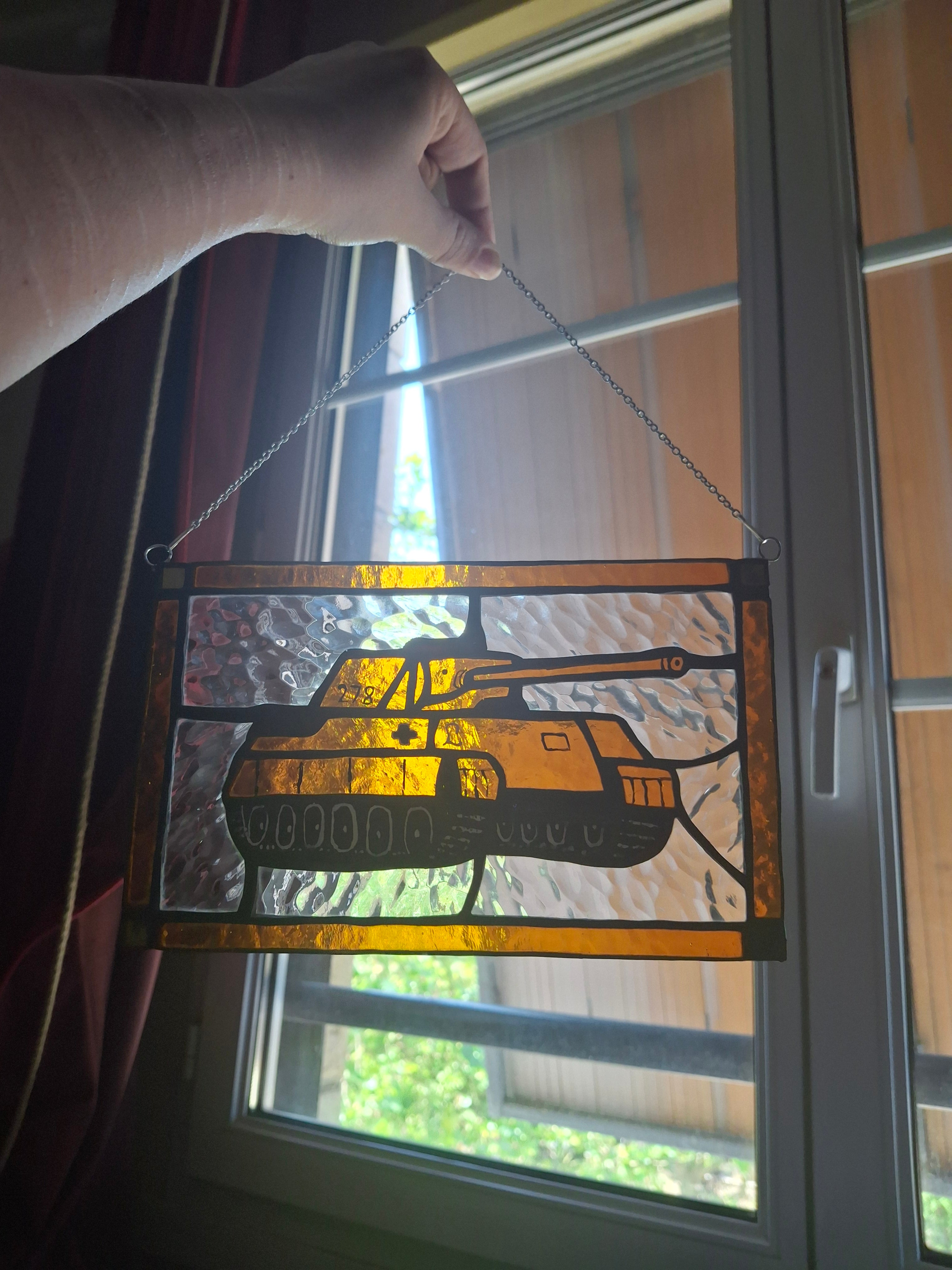 Military stained glass comissions! Tanks / aricraft / ships