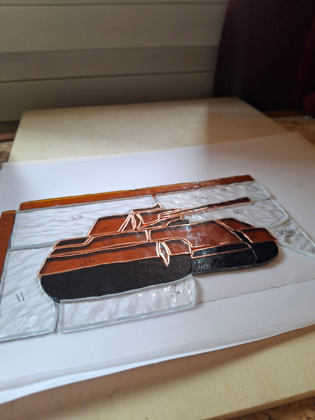 Military stained glass comissions! Tanks / aricraft / ships