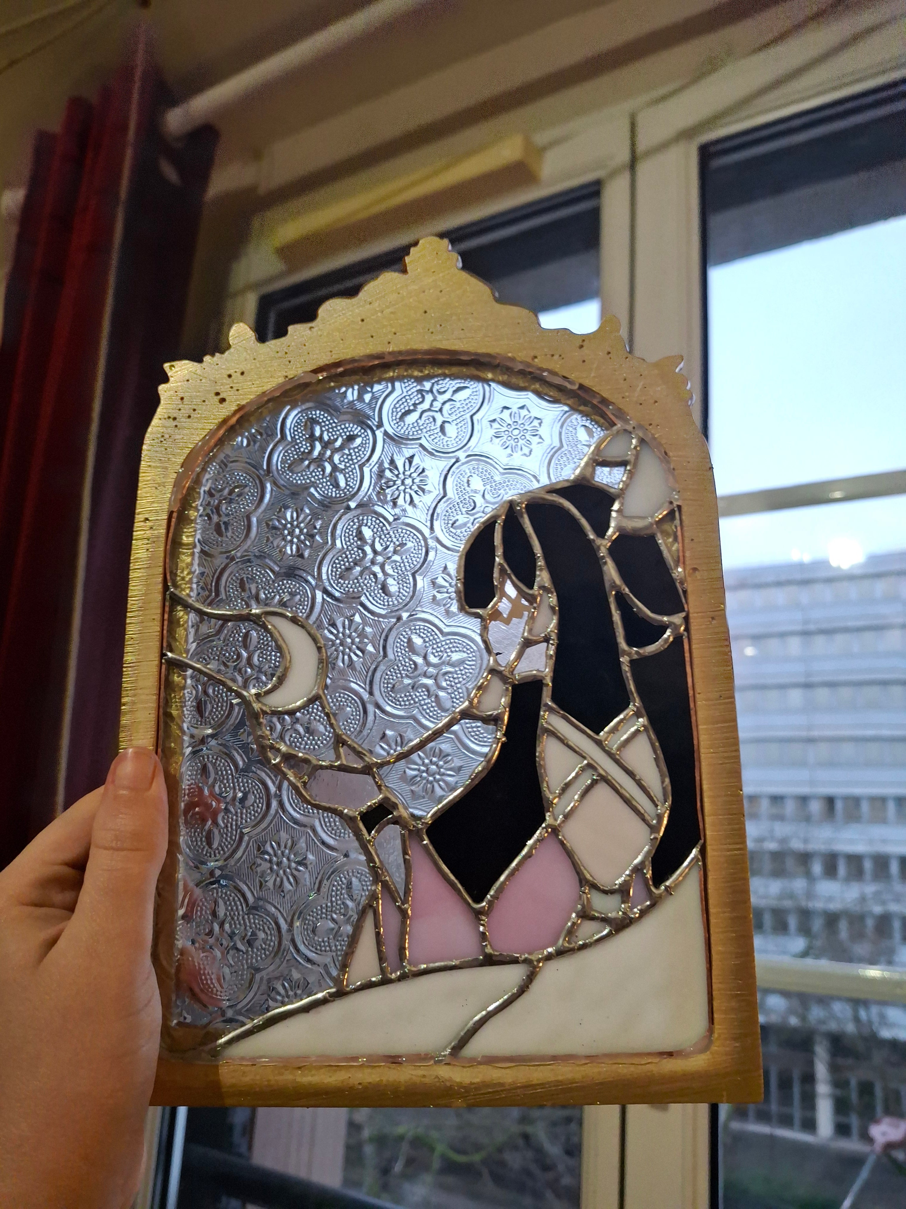 Columbina stained glass